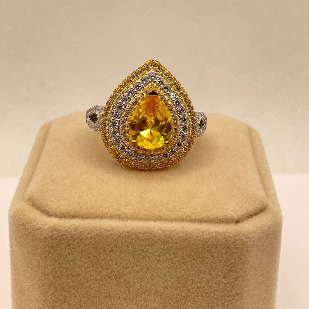 925 BRIDAL ENGAGMENT WEDDING RING - Picture 3 of 7